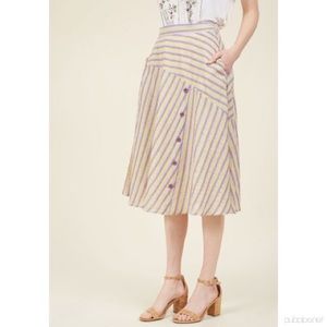 ModCloth Self Taught Travelista Skirt